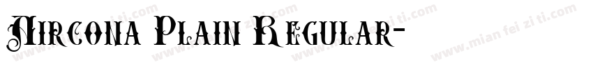 Aircona Plain Regular字体转换